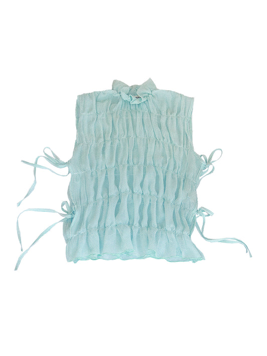 TASMANIA TOP IN STRIPED CRINKLE CHIFFON