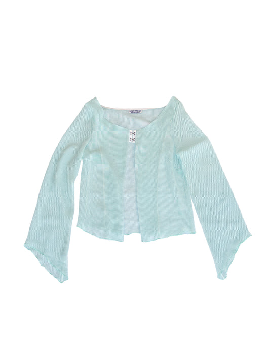 LINOSA TOP IN STRIPED CRINKLE CHIFFON