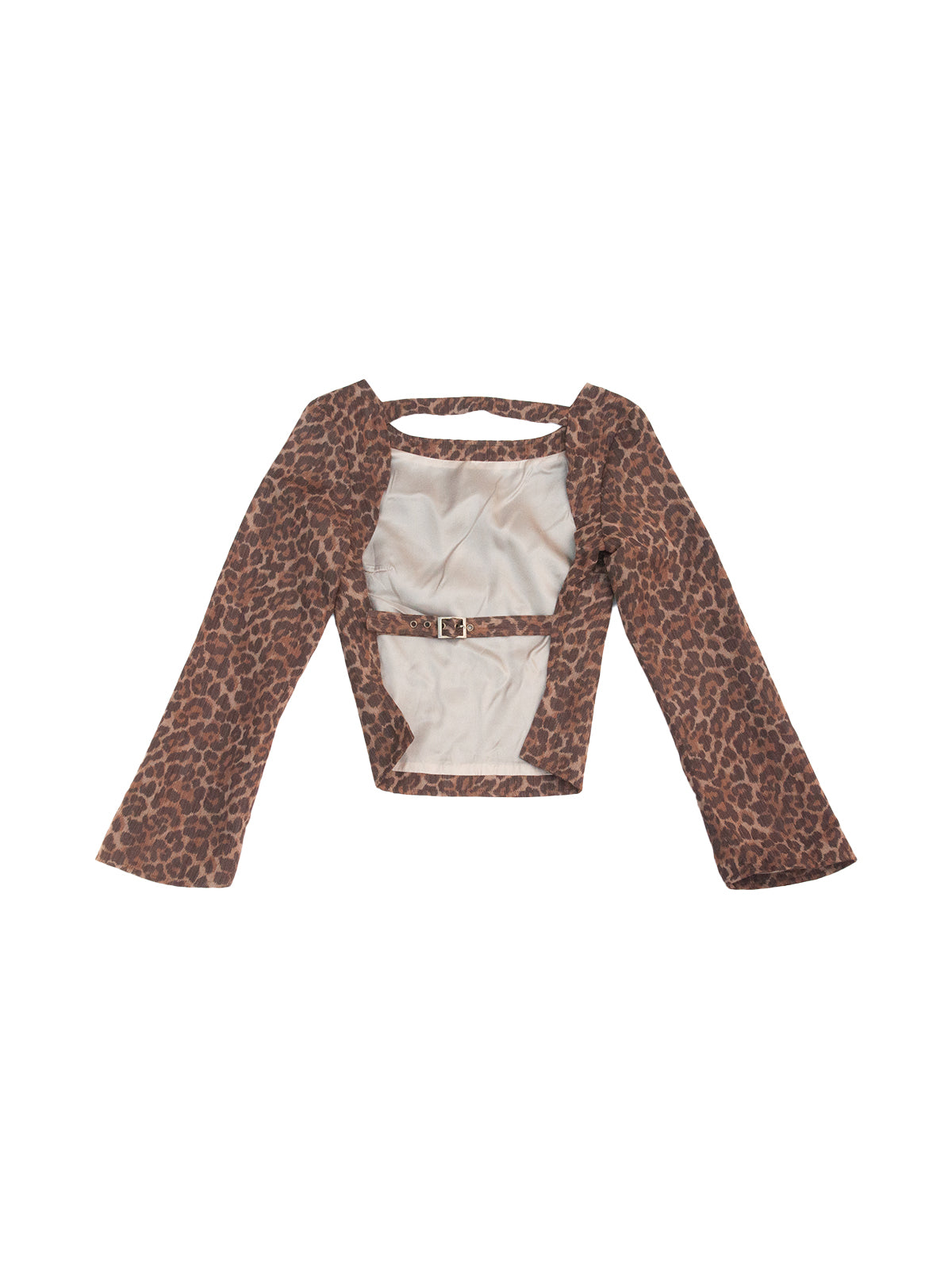YOSHIDA TOP IN LEOPARD WOOL