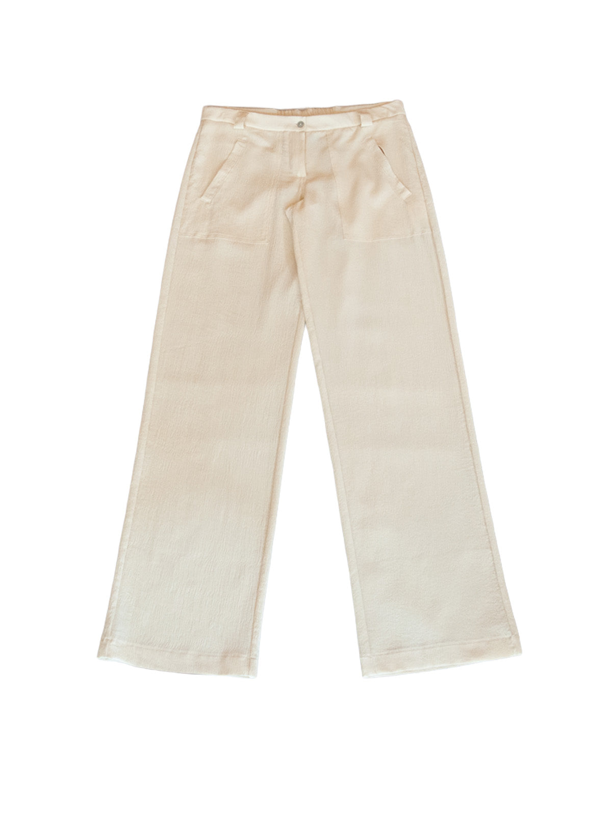 HOKKAIDŌ PANTS IN CREAM CRINKLE