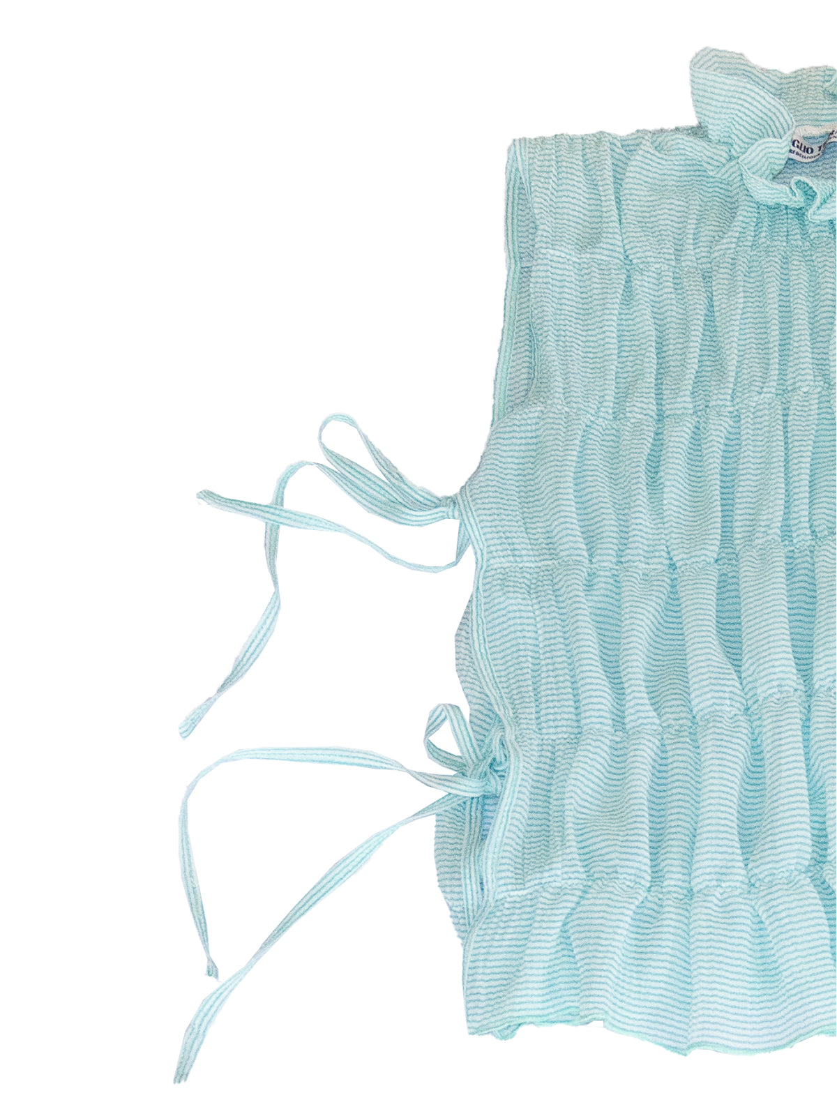 TASMANIA TOP IN STRIPED CRINKLE CHIFFON