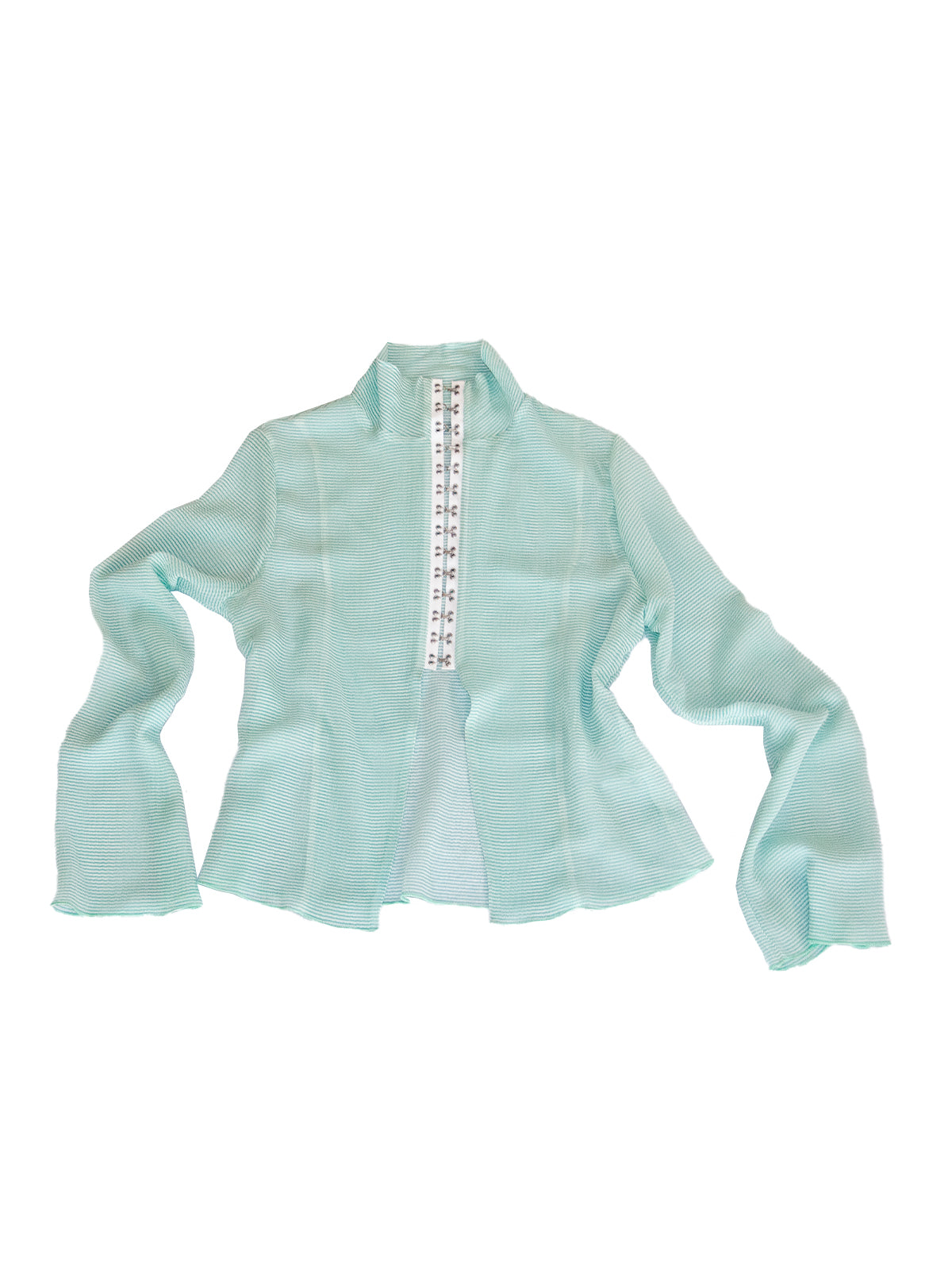 FAROE TOP IN STRIPED CRINKLE CHIFFON
