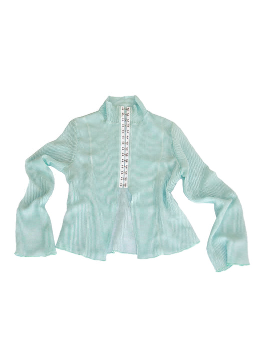 FAROE TOP IN STRIPED CRINKLE CHIFFON