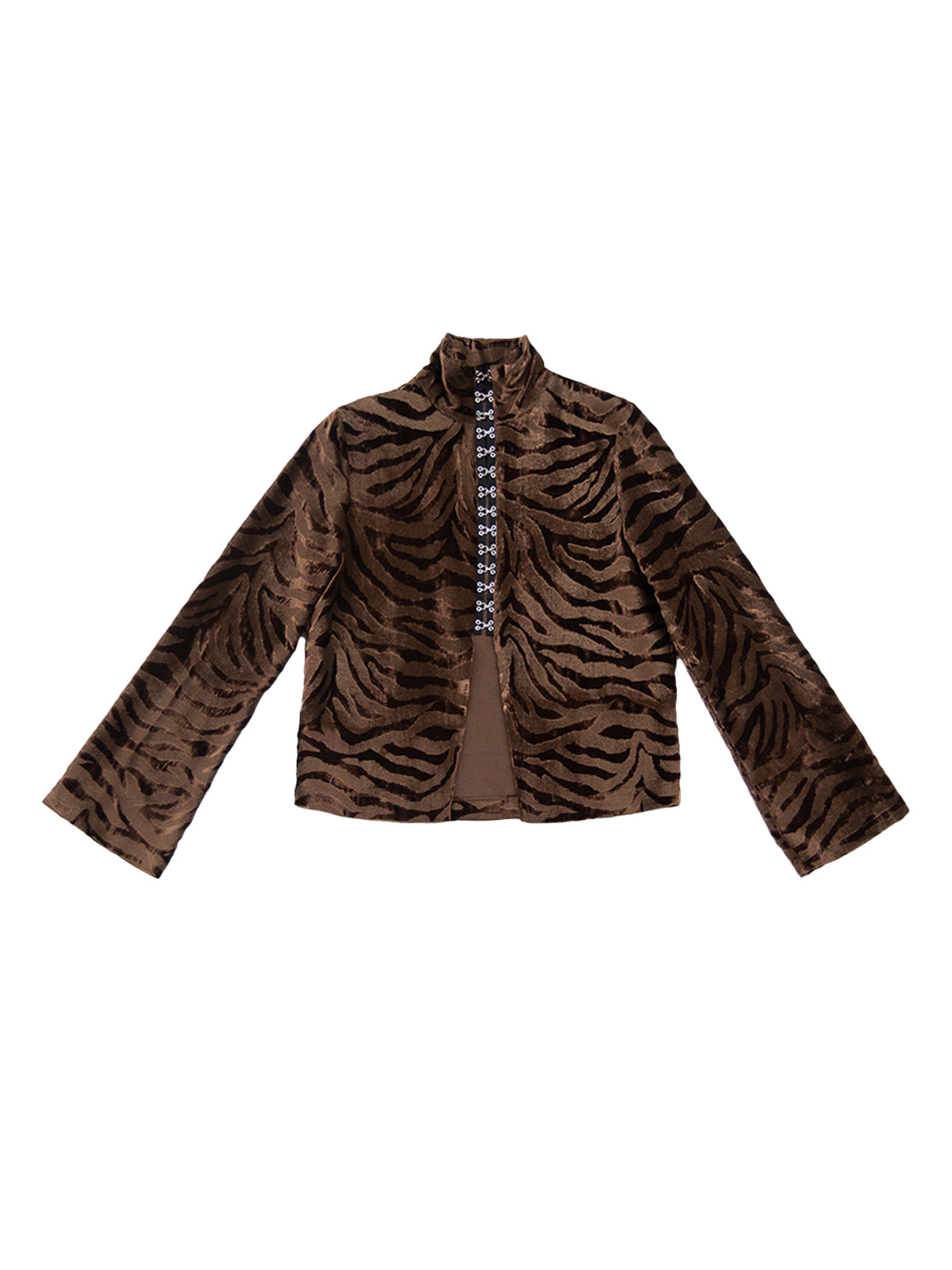 FAROE TOP IN TIGER SILK VELVET