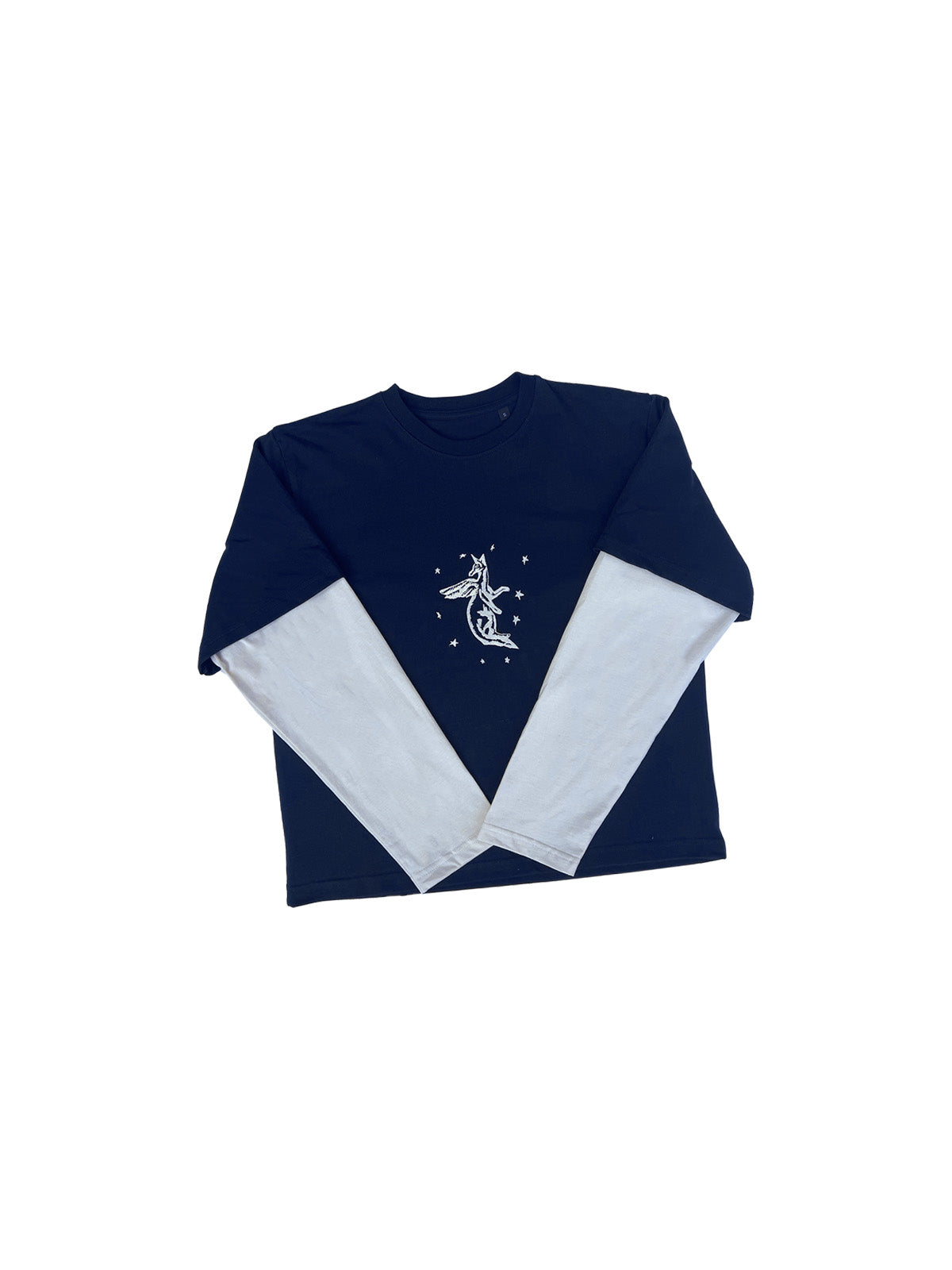 DOUBLE-SLEEVED T-SHIRT WITH KANGAROO EMBROIDERY