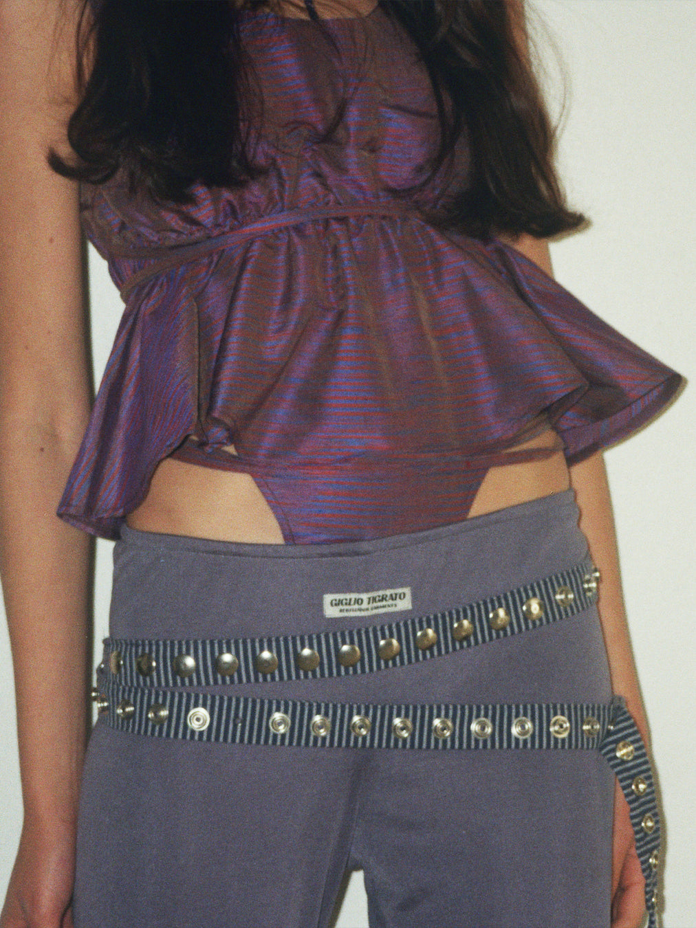 SIMI PANTS IN DUSTY BLUE VISCOSE