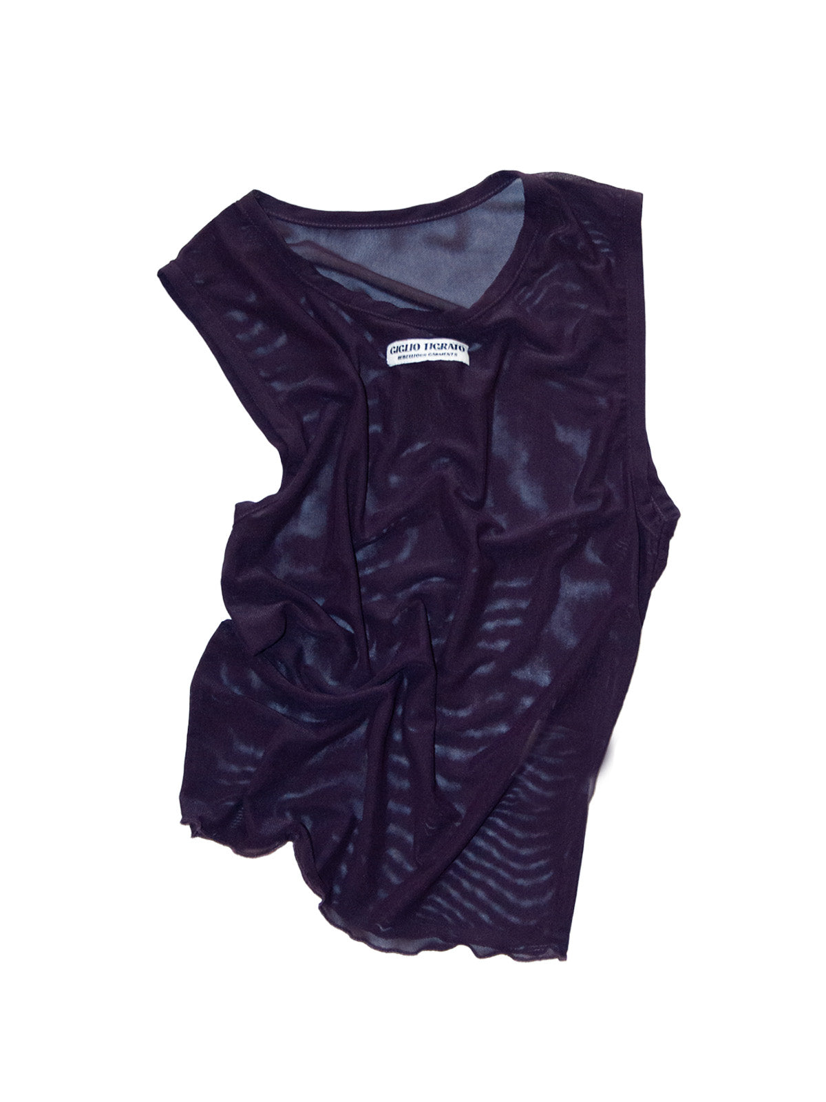 MAUI TOP IN PURPLE MESH